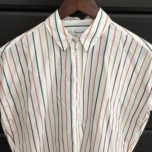 2/$30☀️ Madewell Central Shirt in Sadie Stripe
